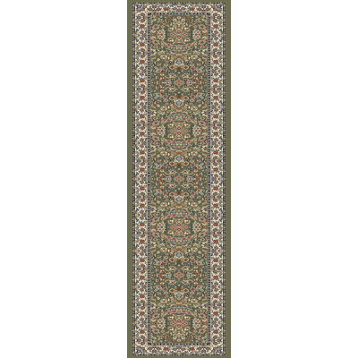 Tapis vert / ivoire Attell