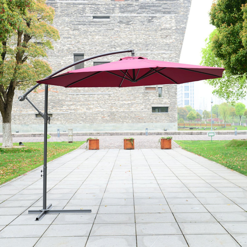 Amazonia 295cm Cantilever Parasol, Red Wine
