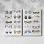 Vintage Glasses I-Premium Gallery Wrapped Canvas -Ready to Hang