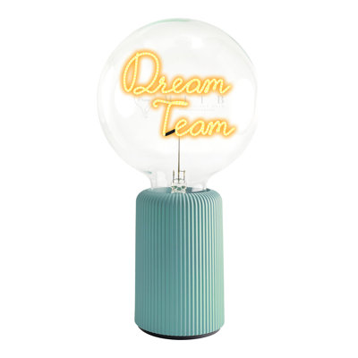 Ampoule DREAM TEAM ambre avec base de lampe de table PORTABLE Pop Nomad