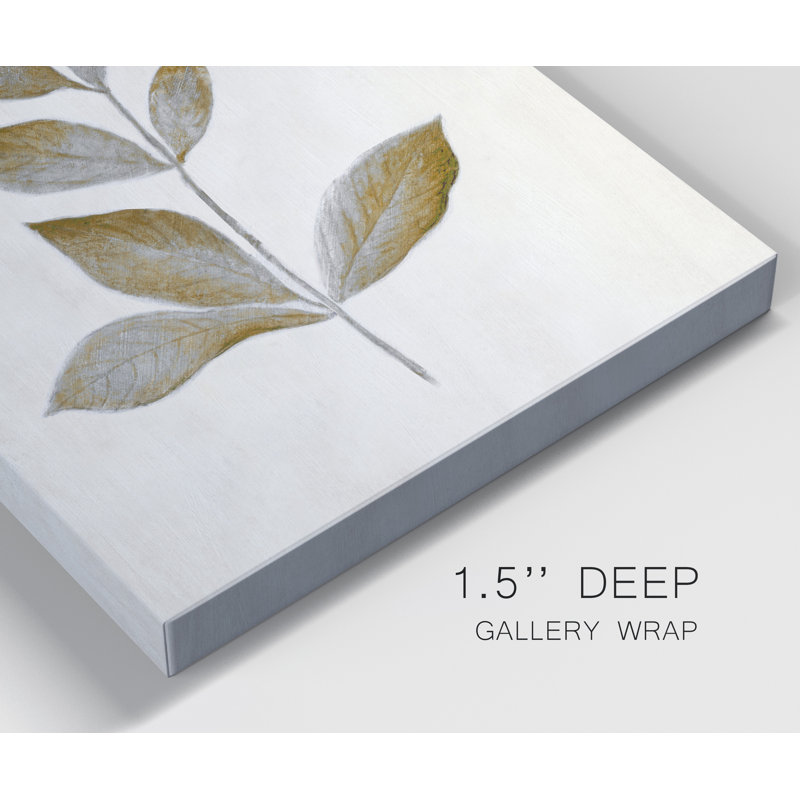 «Bronze Leaf I» par Tava Studios - reproduction d'art sur toile tendue, H 48 po x l 36 po x P 1 po