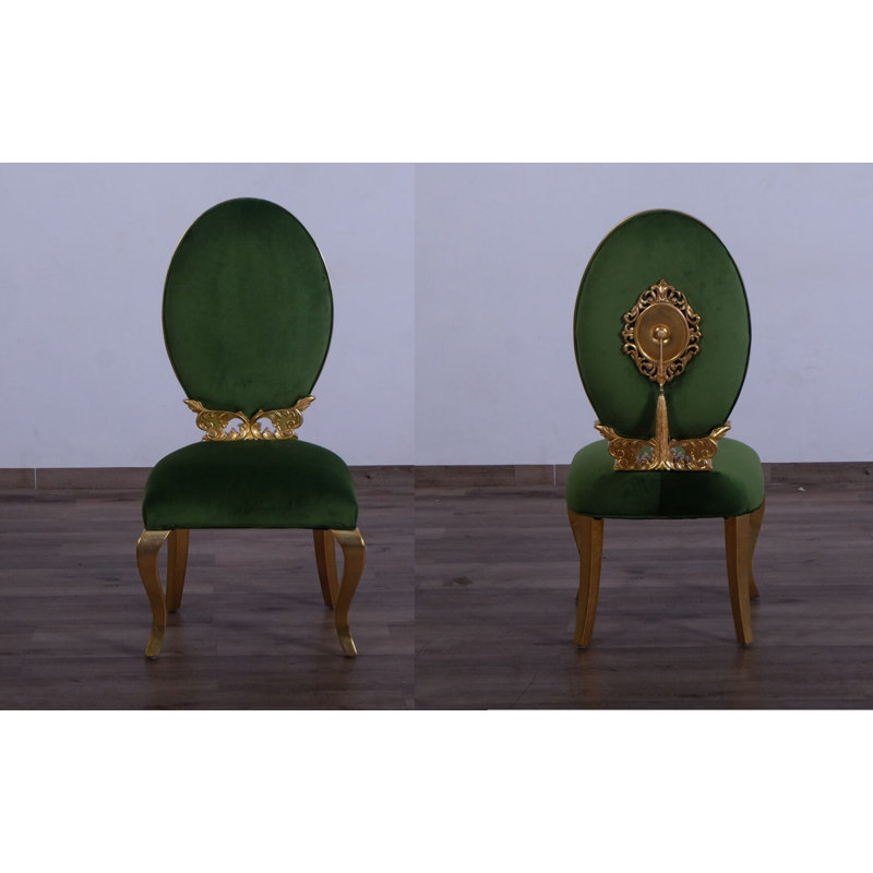 Luxor Upholstered Dining Chair, Emerald Green