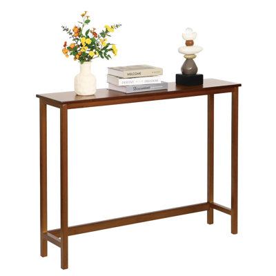 Narrow Console Table, Bamboo Entryway Table, Slim Accent Table