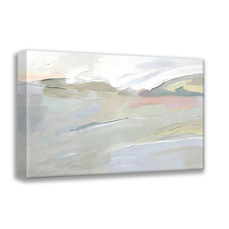 Abstrait-paysage-4, estampe numérique sur toile tendue avec châssis, H 26 po x l 32 po