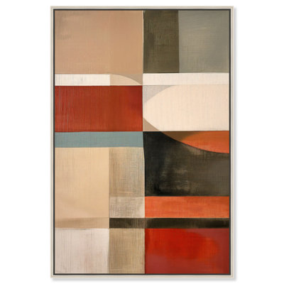 Pattern Pulse II Canvas Abstract Print by Oliver Gal, Black Frame, 10 x 15