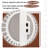 Security Screen Door 36" x 80" Perforated Mesh Steel Exterior Door with Rust-Resistant Finish and Dual-Bore, Universal/Reversible Outswing White Powder Coated, Sturdy with Optimal Airflow & Prevent Insect for Front or Patio Entry, back porches, balconies-107731413-107731419