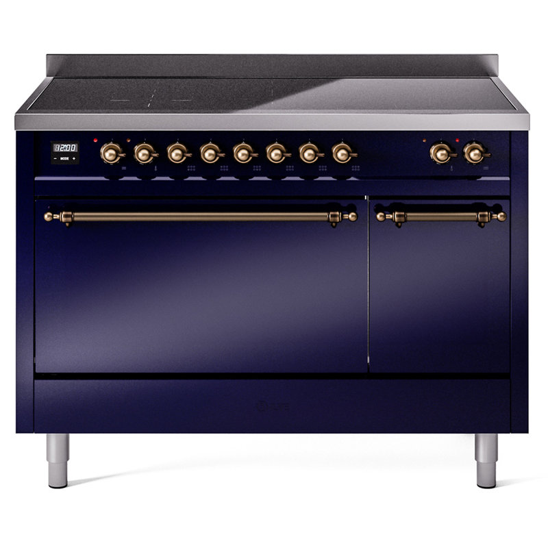 ILVE Nostalgie II 48 in Induction Range, Midnight Blue/Bronze