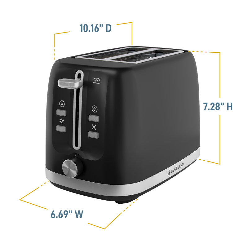 West Bend 2-Slice Toaster, in Black