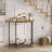 Small Entryway Table 2 Tier Half Moon Table With Metal Frame