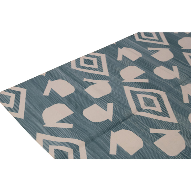 Flatweave Wool Geometric Indoor Rug