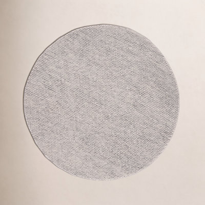 Elle Silver Hand-Woven Wool Rug