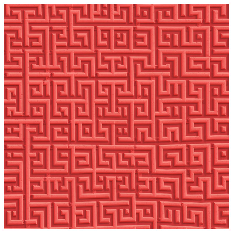 Édredon rouge à motif géométrique, Twin Extra Long