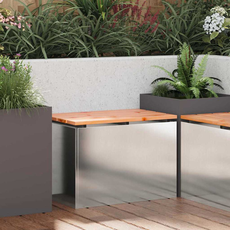 Stainless Steel Outdoor Bench
