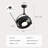 19.7" Outdoor Waterproof Caged Ceiling Fan with Light Kit and Remote Control