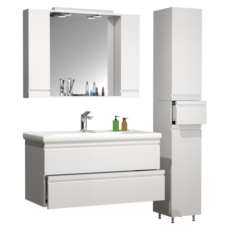 Skaggs Bathroom Furniture Suite, White