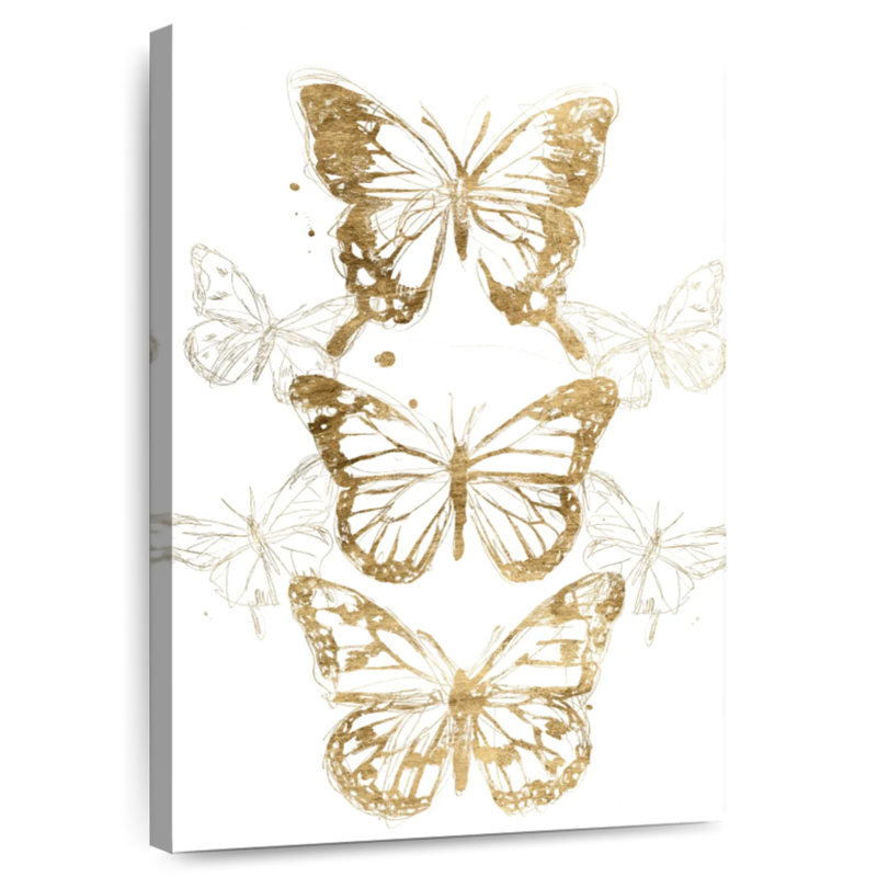 Papillon doré Brampt Contours I, H 51 po x l 34 po