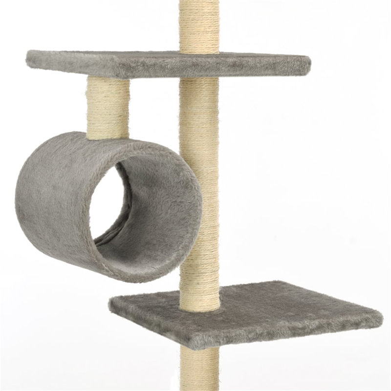 Gaskins 260cm H Cat Tree, Grey/Brown/Blue
