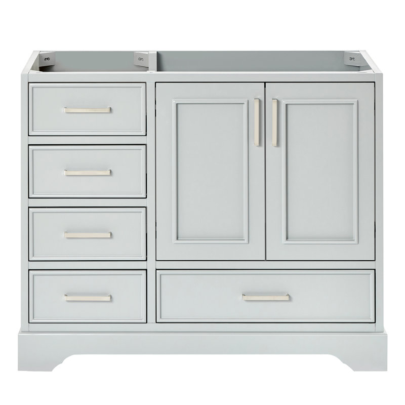 Base de meuble-lavabo simple 42,75 po Peightyn, Gris