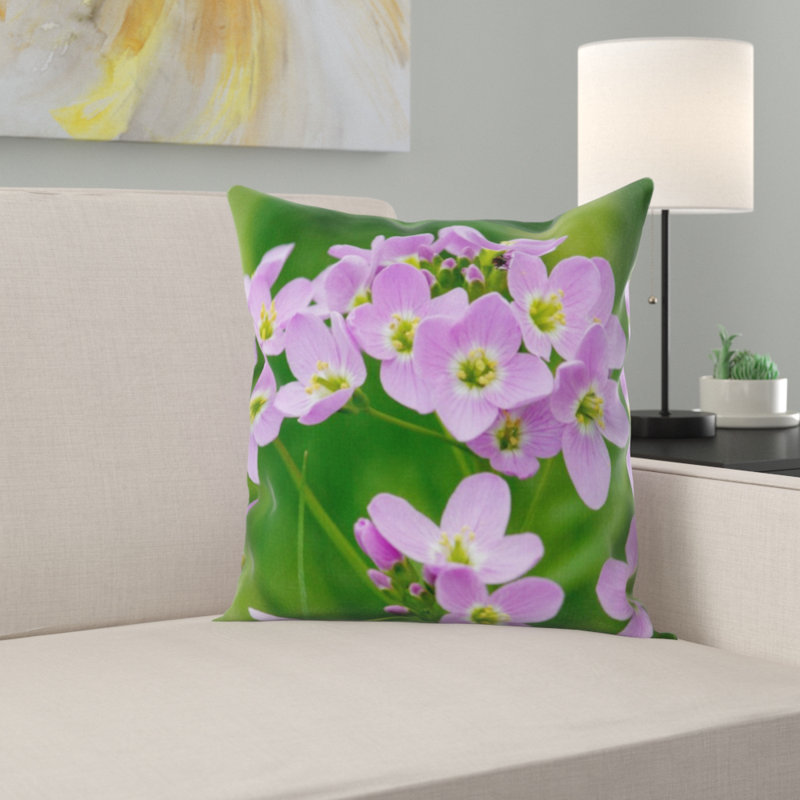 Coussin décoratif fleur coucou