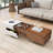 Coffee Table with Extendable Sliding Top Coffee Table