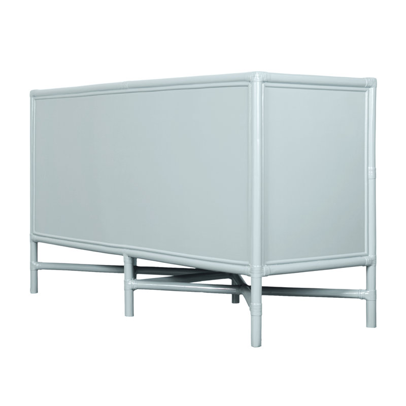 Rattan 4 - Piece Bedroom Set, Light Blue, 4 Pcs: 2 Headboards, Dresser, Nightstand, Twin