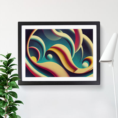 Galaxy Art Deco Abstract - Single Picture Frame Print