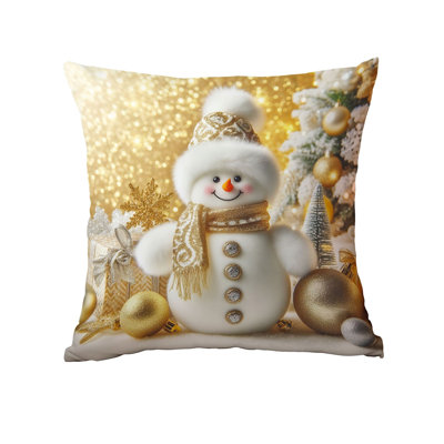 Home Decoration Pillow Cover Linen Christmas Sofa Pillow Cover