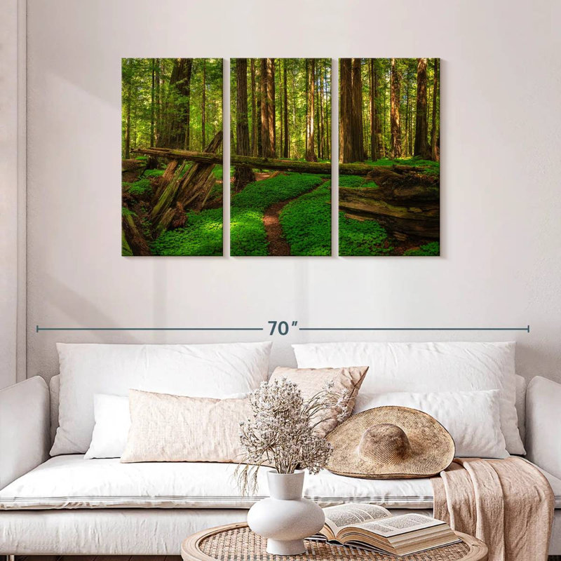 Forêt de séquoias à Harnek, H 28 po x l 45 po