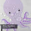 Cute Cartoon Octopus Underwater Shower Curtain with 12 Hooks-1832808500