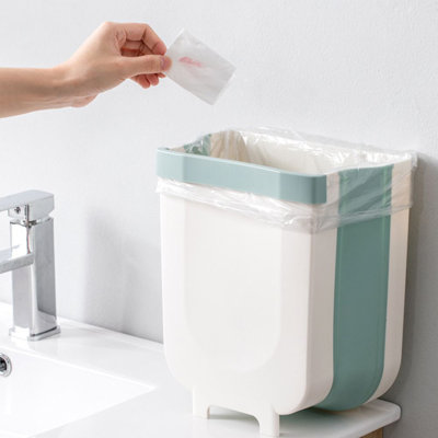 Plastic Open Kitchen Trash Can - 25 Gallons