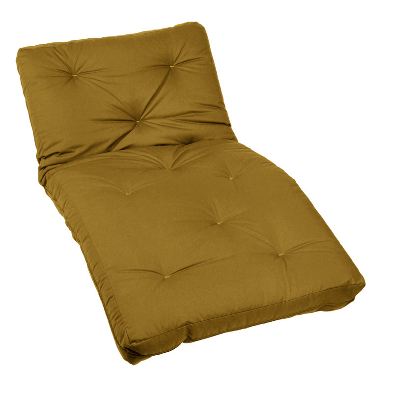 Matelas de futon Meader, 7, Grand lit, Moutarde