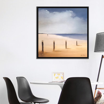 « le long de la plage i », impression sur toile