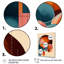 «Ferree Abstract Shapes And Line Artwork II», reproduction sur toile-88539623-88539626