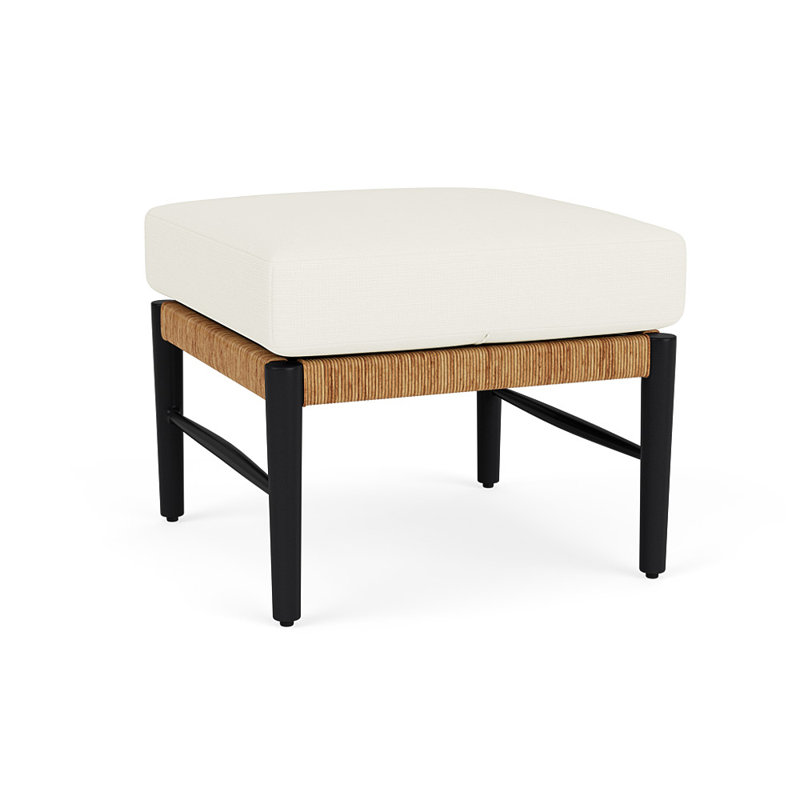 Galloway Outdoor Ottoman, Sailcloth Salt