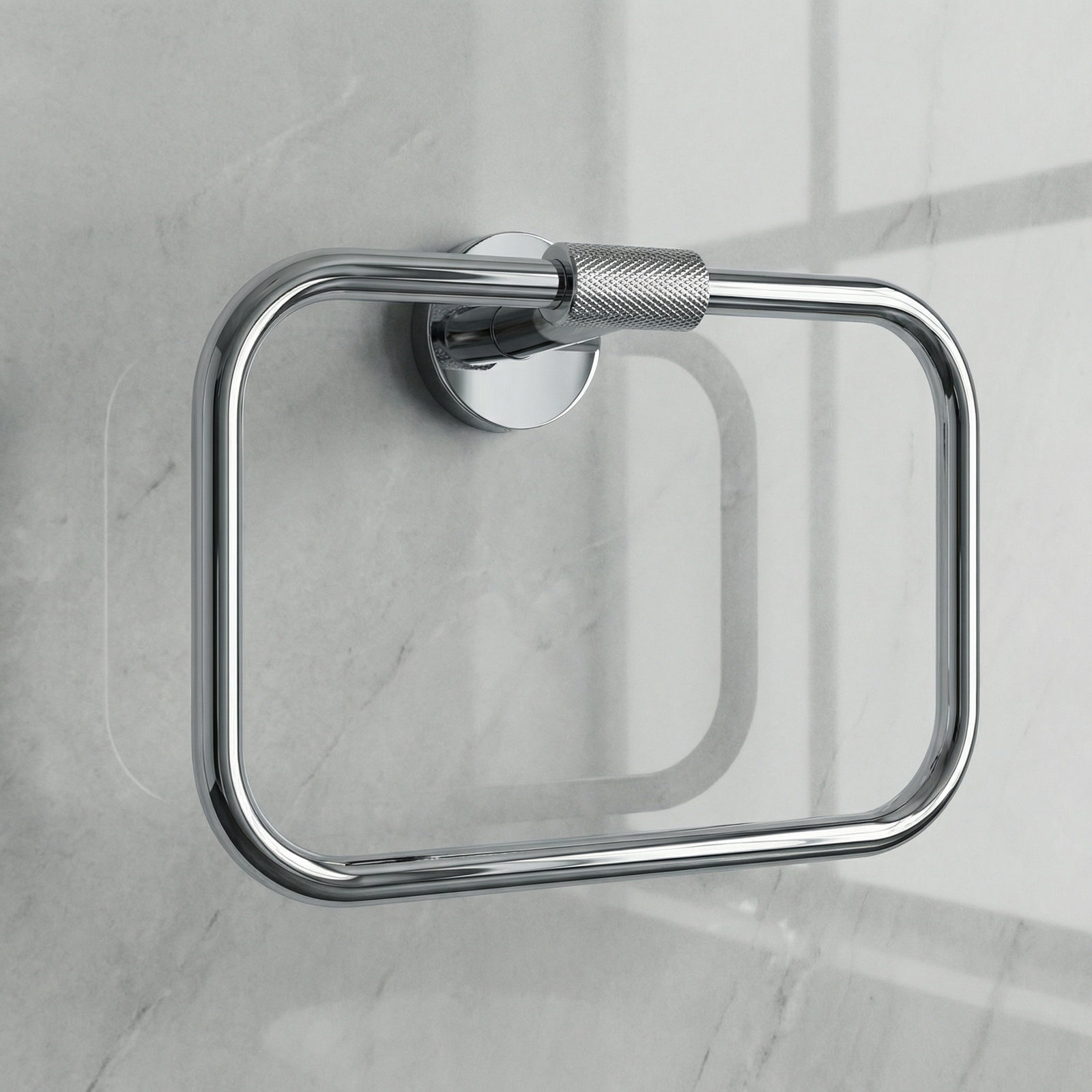 Forward Towel Ring, Polished Chrome