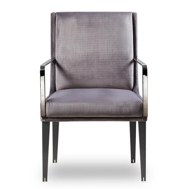 Chaise avec accoudoirs en mauve Andrew Martin