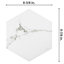 Timeless Hex Calacatta 8-5/8" x 9-7/8" Beveled Porcelain Patterned Wall & Floor Tile