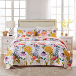 Watercolor Dream Floral Quilt Set