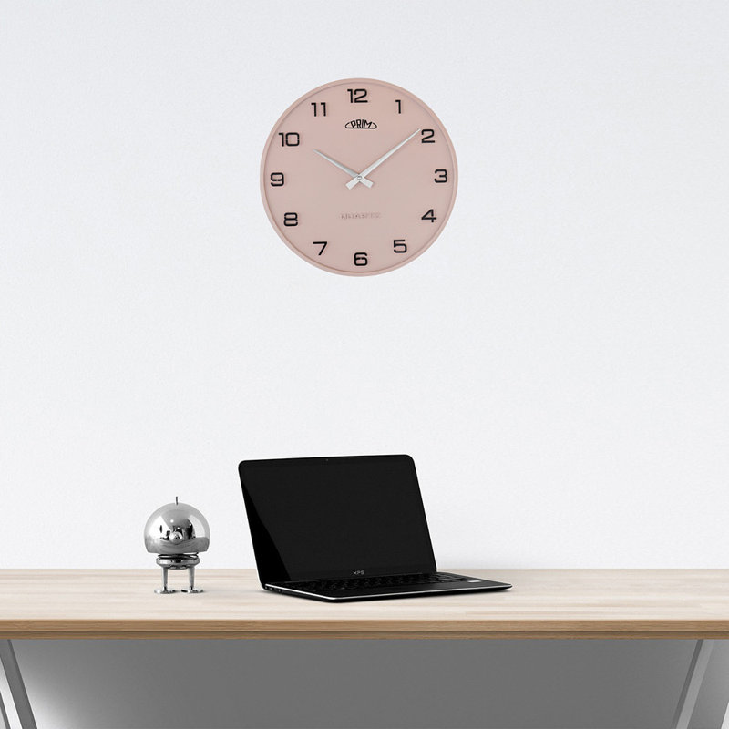 Wall Clock, Pink/Black