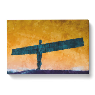 Angel Of The North In Newcastle Vol.2 - Wrapped Canvas Print
