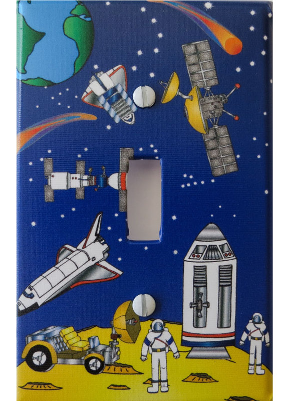 Outer Space People 1 - Gang Toggle Light Switch Wall Plate