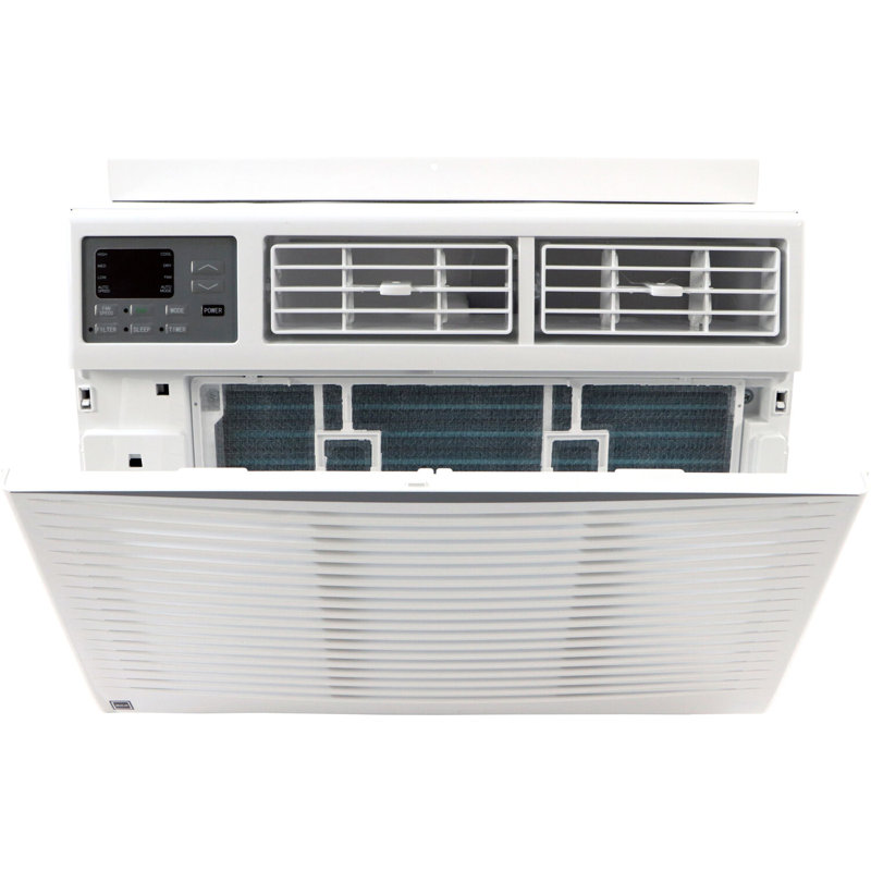 8000 BTU White Window Air Conditioner with Electronic Controls