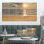 Ensemble de 5 reproductions de photo sur toile tendue dark tropical sable beach
