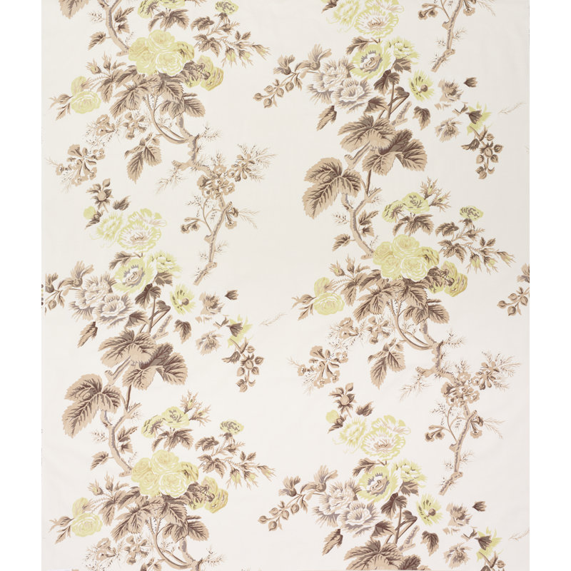Tissu Pyne Hollyhock, Thé vert