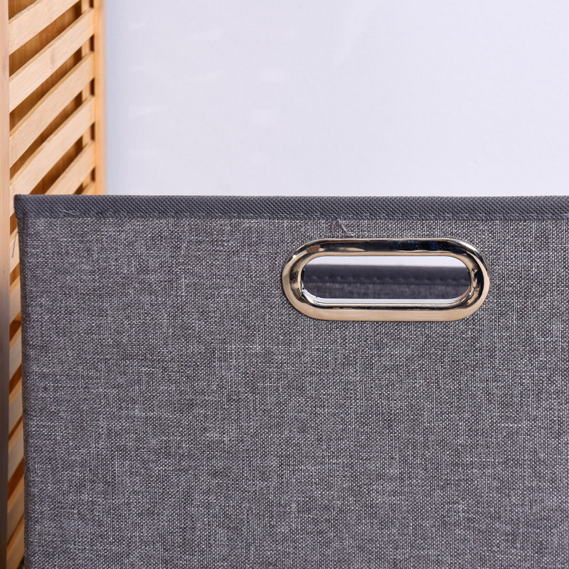 Panier inclinable avec panier pliable - Économisez de l'espace et du rangement pratique pour le lavage de la salle de bain