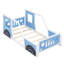 Lit plateforme classique avec roulettes Classic