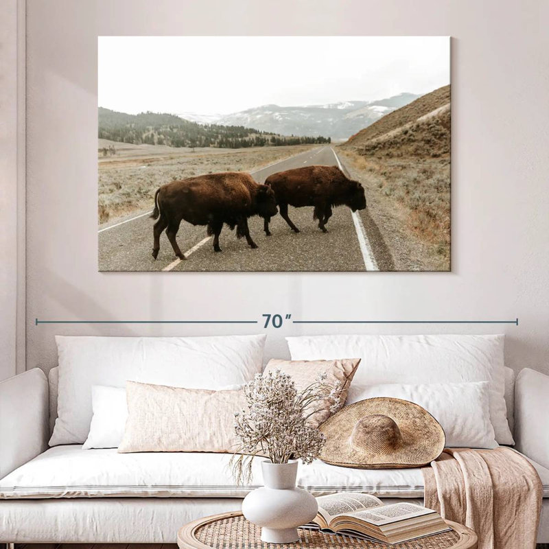 Brampt Buffalo Crossing Highway, 34" H x 51" W