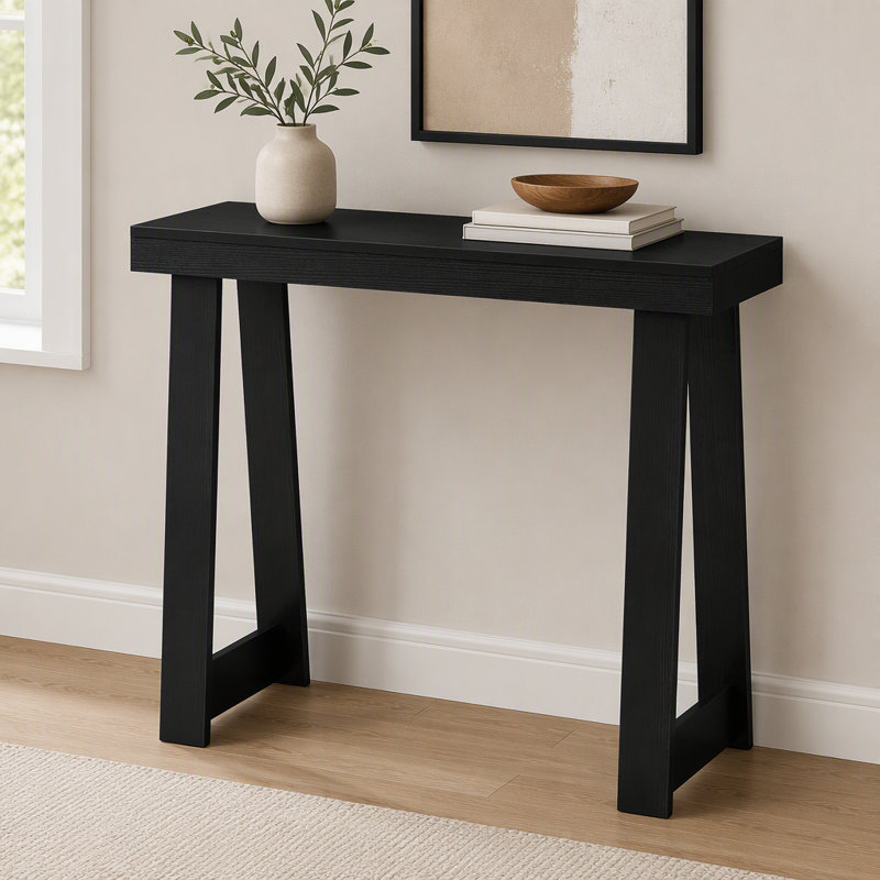 Console en bois, table basse, H 31,9 po x l 36,03 po x P 12,02 po