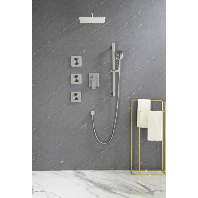 All-In-One Kit with Rough in-Valve, Brushed Nickel