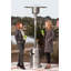 Fire Sense Performance Series Patio Heater with Wheels 50,000 BTU Output-Unpainted Stainless Steel